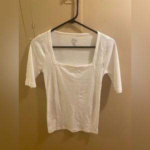 J. Crew Perfect-fit Elbow-sleeve Squareneck tee